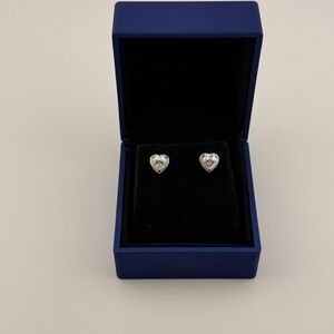 ✨ STUNNING 1.79 CTW Heart Moissanite Studs - Sterling Silver - VVS D Color
